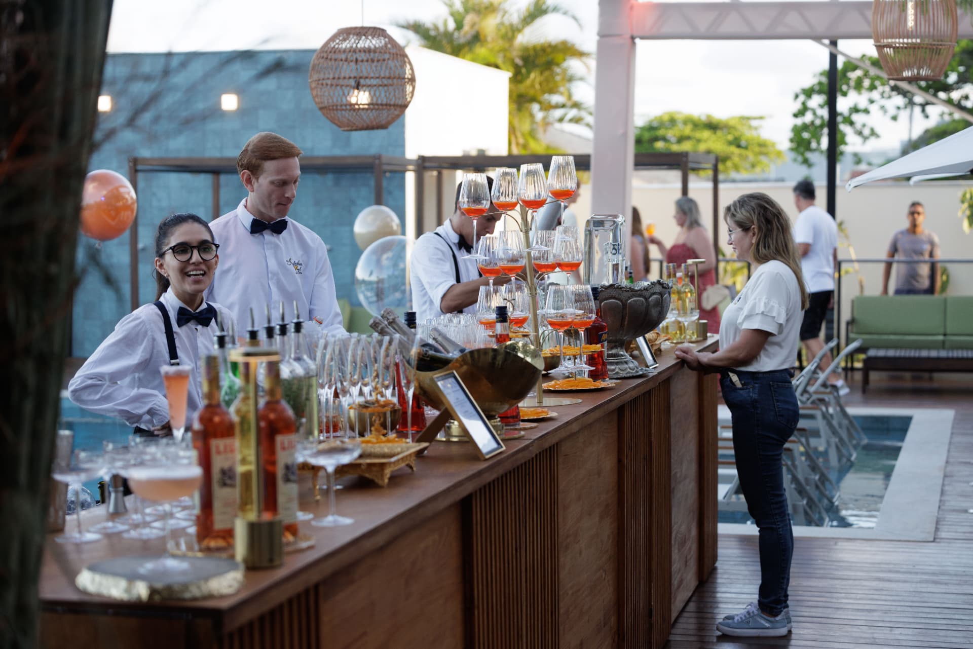 Bar de drinks autoral no lançamento